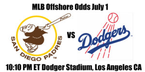 Padres vs Dodgers MLB Offshore Odds, Preview & Pick (July 1)