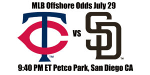 Twins vs Padres MLB Offshore Odds, Preview & Pick (July 29)