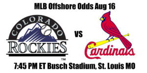 Rockies vs Cardinals MLB Offshore Odds, Preview & Pick (Aug 16)