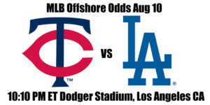 Twins vs Dodgers MLB Offshore Odds, Preview & Pick (Aug 10)