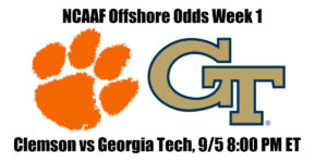 #4 Clemson vs Georgia Tech NCAAF Offshore Odds, Preview & Pick (Week 1)