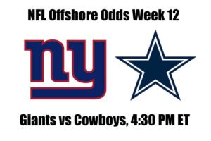 Giants vs. Cowboys NFL Offshore Betting Odds, Preview, and Pick (Week 12)