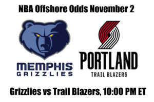 Grizzlies vs. Trail Blazers NBA Offshore Betting Odds, Preview, and Pick (Nov 2)