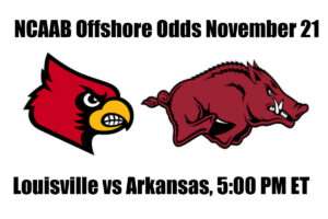 Louisville vs #9 Arkansas NCAAB Offshore Betting Odds, Preview, and Pick (November 21)