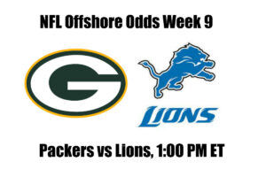 Packers vs. Lions NFL Offshore Betting Odds, Preview, and Pick (Week 9)