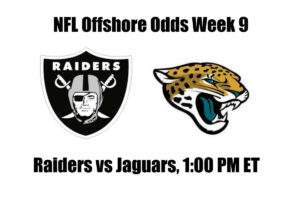 Raiders vs. Jaguars NFL Offshore Betting Odds, Preview, and Pick (Week 9)