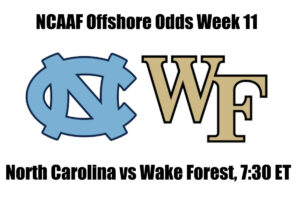 #15 North Carolina vs. Wake Forest NCAAF Offshore Betting Odds, Preview, and Pick (Week 11)