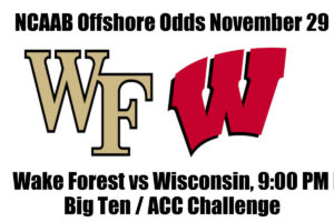 Wake Forest vs Wisconsin NCAAB Offshore Betting Odds, Preview, and Pick (November 29)