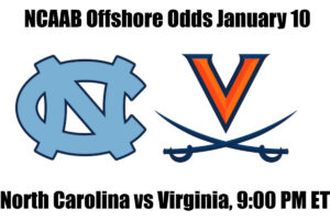 North Carolina vs #13 Virginia NCAAB Offshore Betting Odds, Preview, and Pick (January 10)