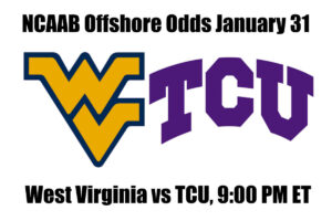 West Virginia vs #15 TCU NCAAB Offshore Betting Odds, Preview, and Pick (January 31st)