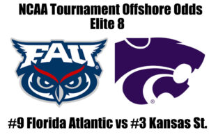 #9 Florida Atlantic vs #3 Kansas State NCAA Tournament Offshore Betting Odds, Preview, and Pick