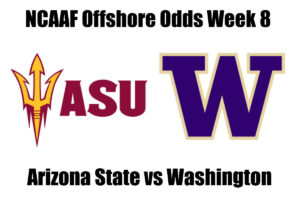 Arizona State vs #5 Washington Week 8 NCAAF Offshore Betting Odds, Preview