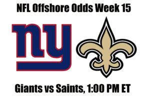 Giants vs Saints Week 15 NFL Offshore Betting Odds, Preview