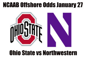 January 27th Ohio State vs Northwestern NCAAB Offshore Betting Odds, Preview