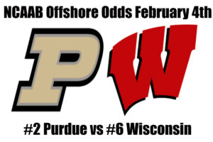 February 4th Purdue Boilermakers vs Wisconsin Badgers NCAAB Offshore Betting Odds, Preview