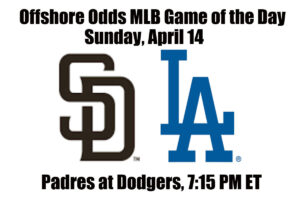 April 14 Padres vs Dodgers MLB Offshore Betting Odds, Preview