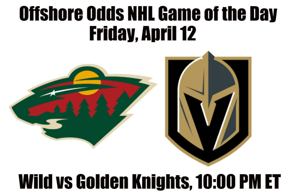 April 12 Wild vs Golden Knights