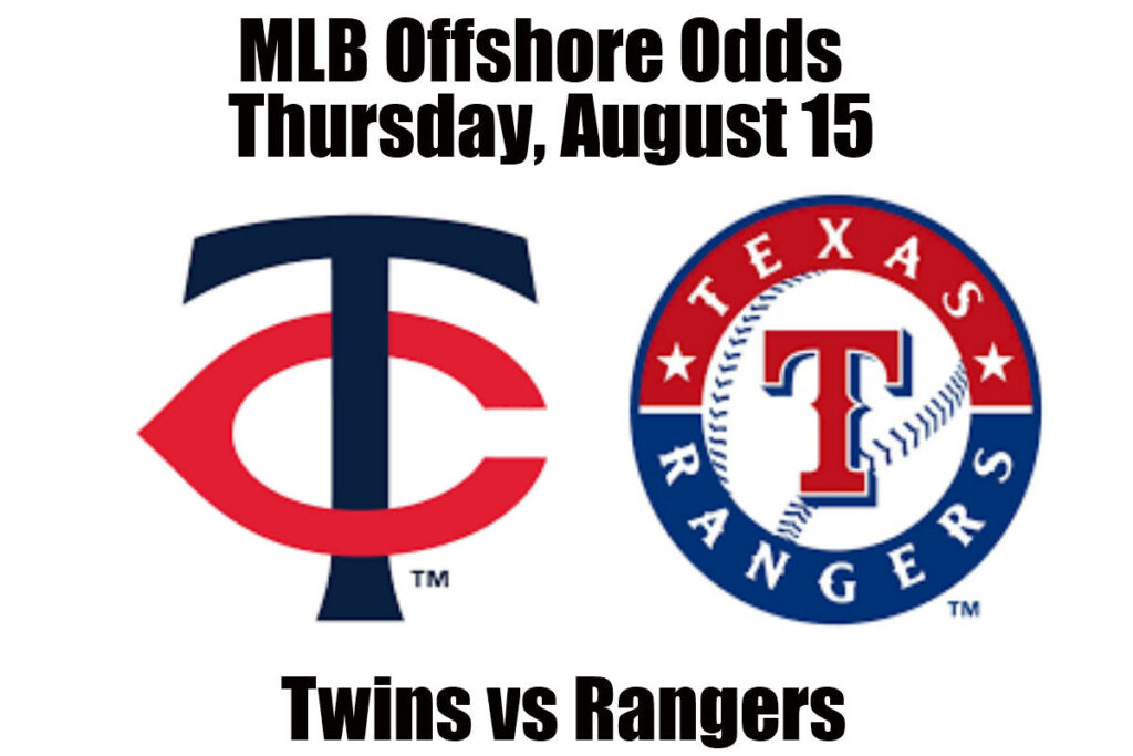 August 15 Twins vs Rangers