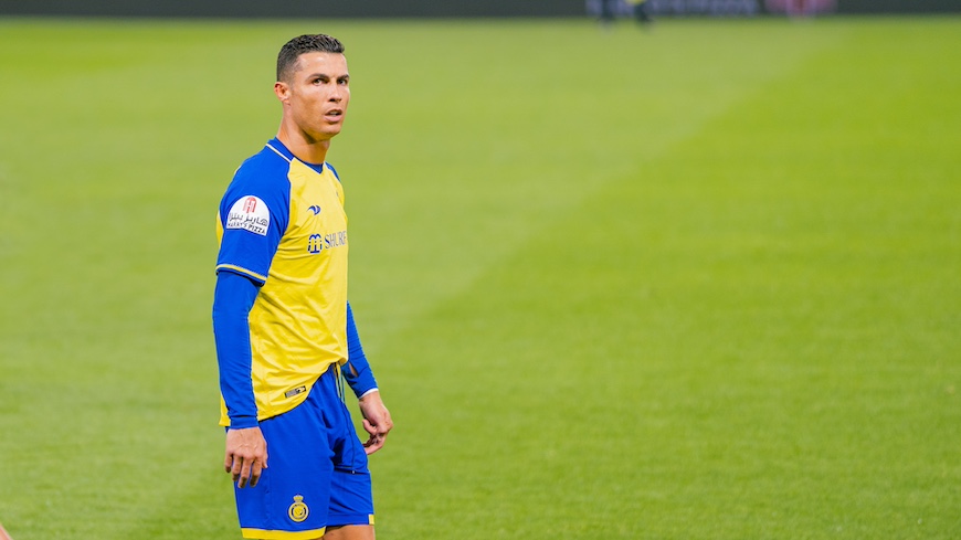 Cristiano Ronaldo in action for Al Nassr.