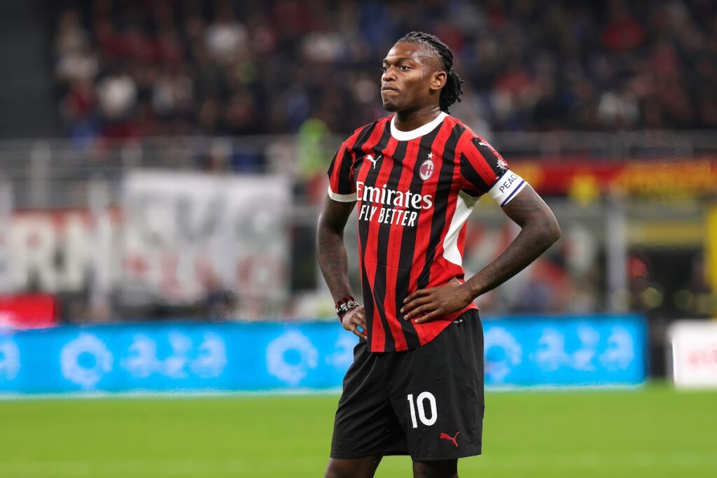 Rafael Leao in action for AC Milan.