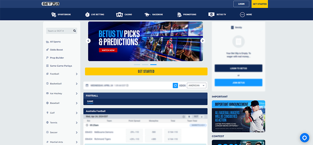 afl betting betus