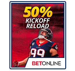 BetOnline 50% Kick off Reload Bonus