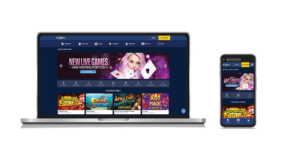 BetUs Casino Design and User Experience