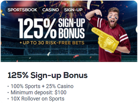 BetUs Casino sign-up bonus icon