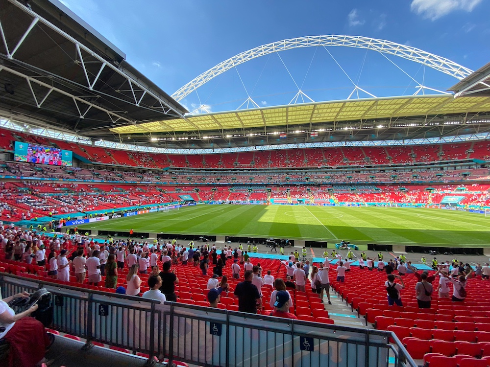 The EFL Cup semis and finals are played AT Wembley Stadium in London.