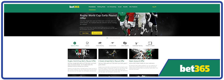 review Bet365 promotions page