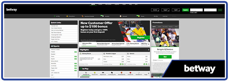 review betway sports betting page