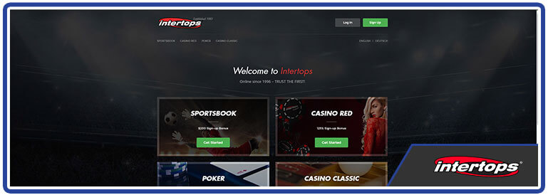 intertops home page