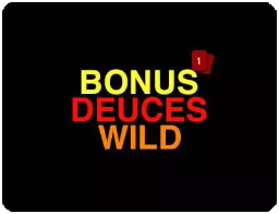 slots lv bonus deuces wild game