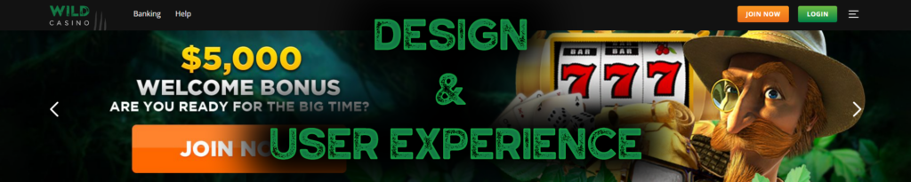 Design & User Experience, wildcasino ag review